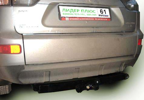 ТСУ для MITSUBISHI OUTLANDER XL (CW0) 2007- (C НЕРЖ. ПЛАСТИНОЙ)