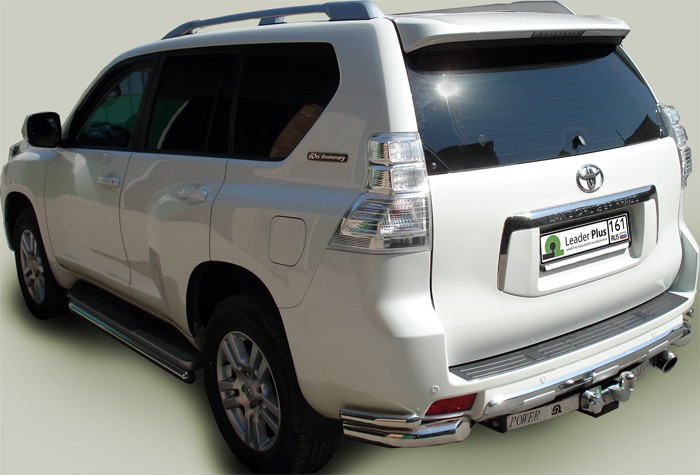 ТСУ для TOYOTA LAND CRUISER PRADO (J120/J150) 2002- (C НЕРЖ ПЛАСТИНОЙ)